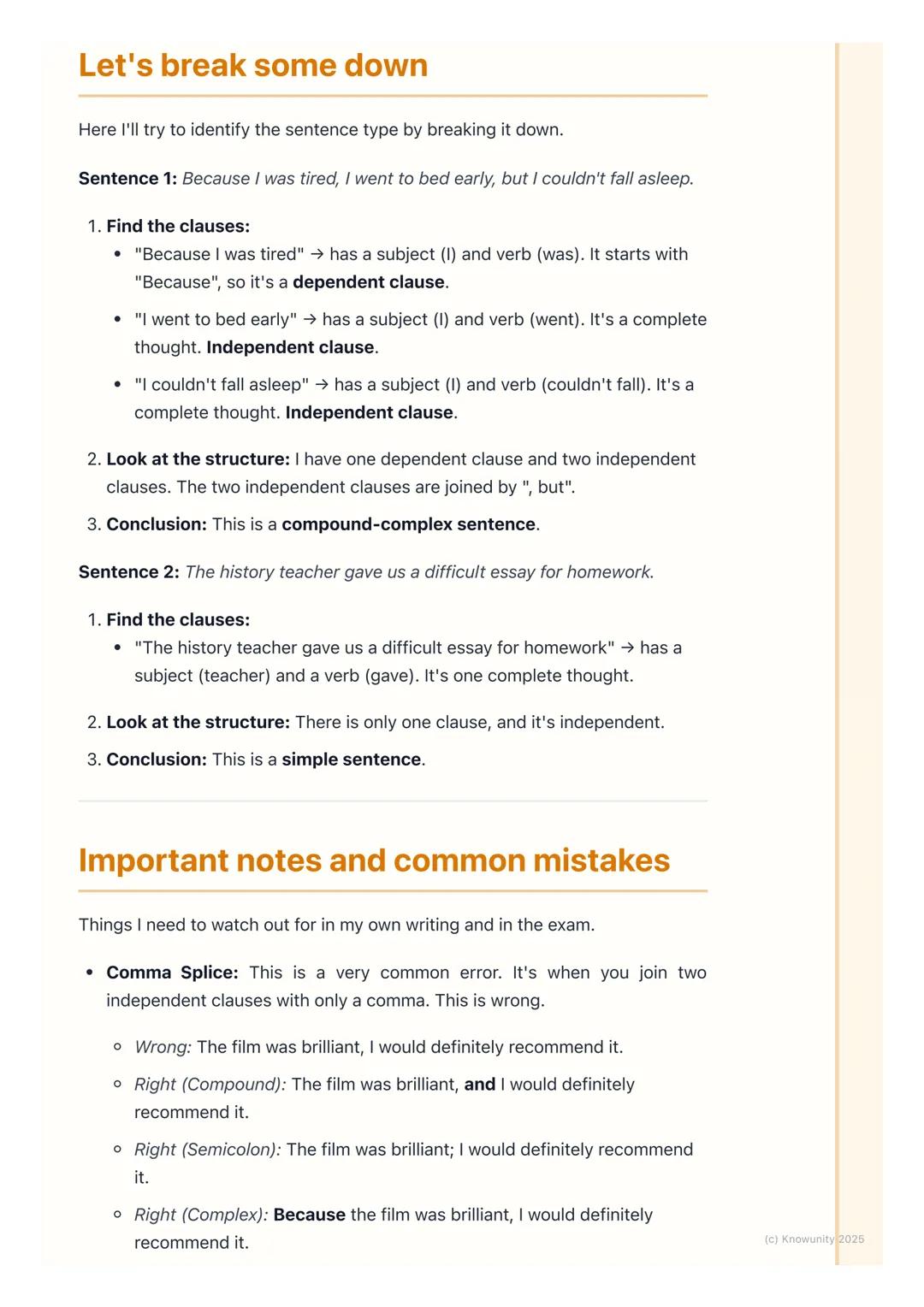 # Sentence Structure
An introduction to sentence structure
Okay, so this is all about how we build sentences. Using different types of
sen