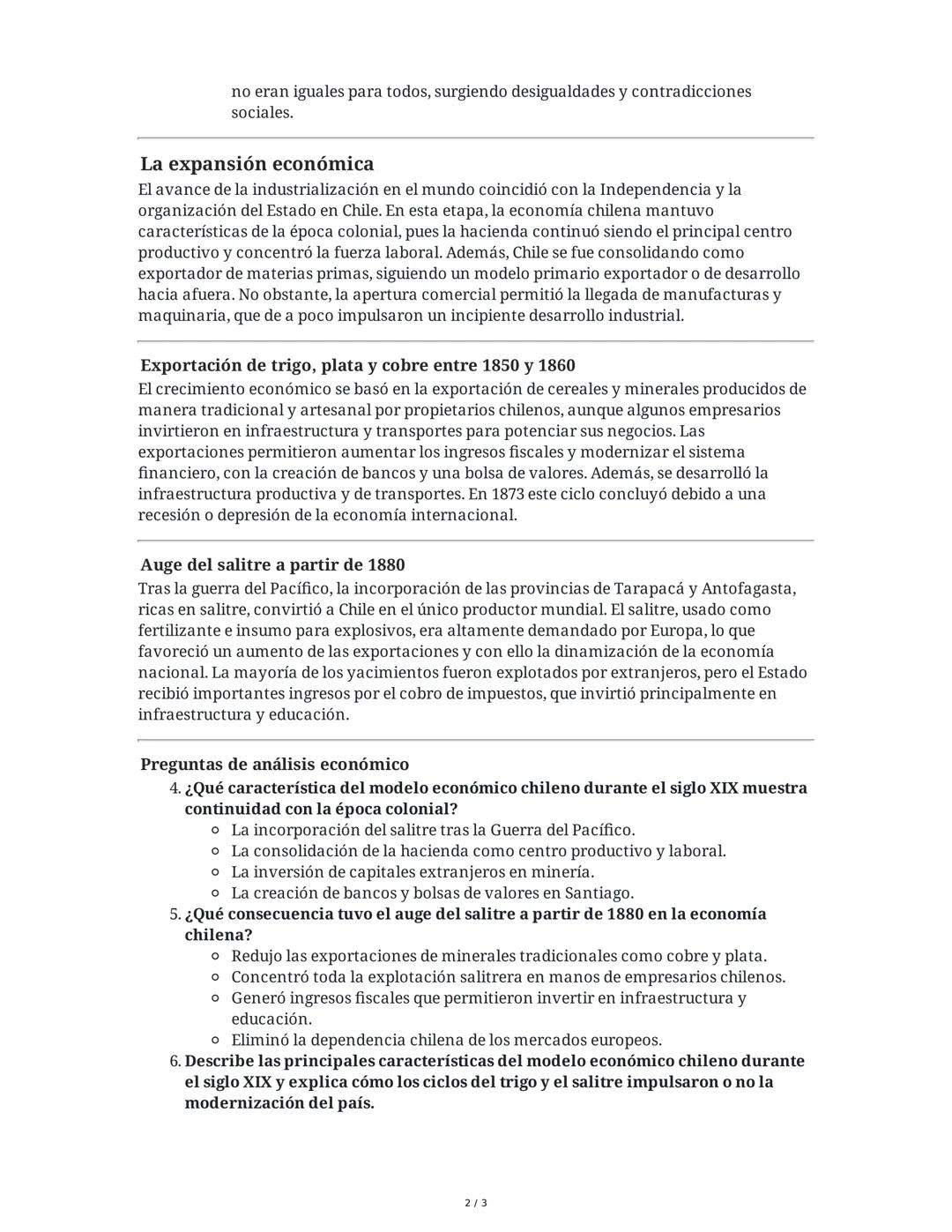 Unidad 3: "Chile del siglo XIX en la economía mundial"
Bitácora 35
Meta de la clase:
"Conocer cómo Chile se insertó en la economía mundial."