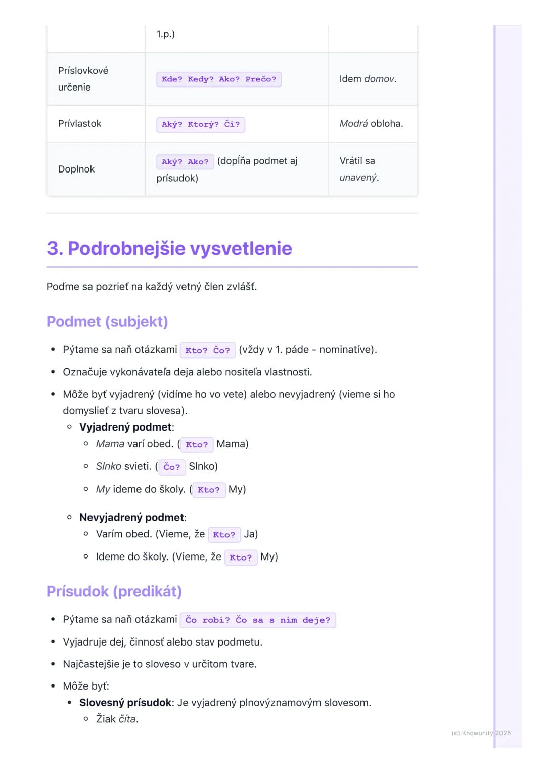 # Vetné členy
## 1. Úvod do vetných členov
Ahojte! Dnes si zopakujeme a podrobnejšie prejdeme vetné členy. Je to
dôležité, aby sme vedeli,