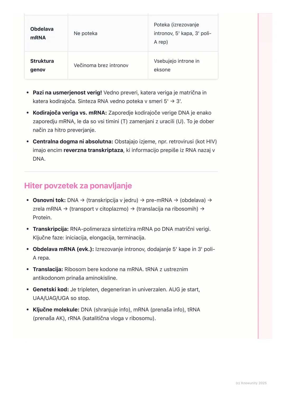 # Izražanje genov
Uvod v izražanje genov
Izražanje genov je osrednji proces v biologiji, kjer se informacija, zapisana v
genu (zaporedje n