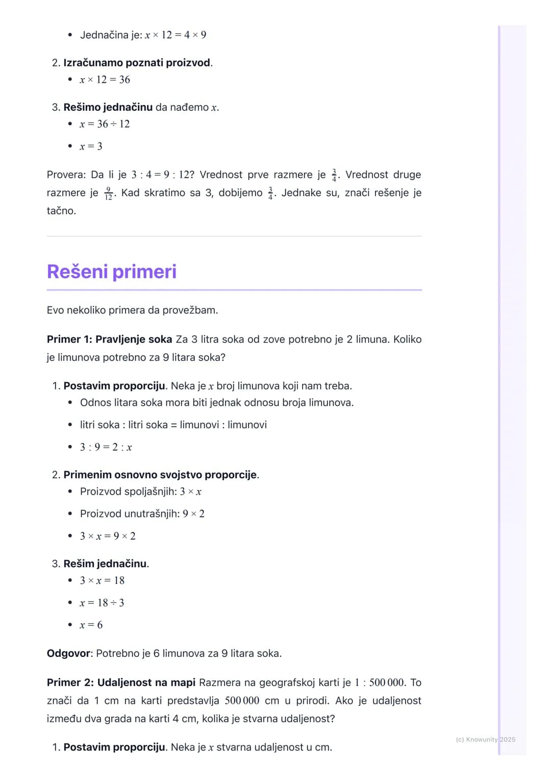 # Razmera i proporcija
Uvod u razmeru i proporciju
Razmera i proporcija nam pomažu da upoređujemo količine i rešavamo
probleme u svakodnev
