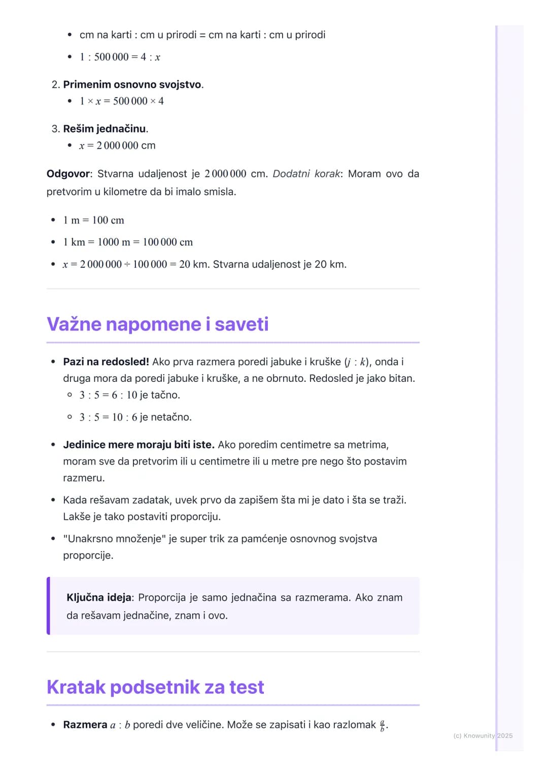# Razmera i proporcija
Uvod u razmeru i proporciju
Razmera i proporcija nam pomažu da upoređujemo količine i rešavamo
probleme u svakodnev