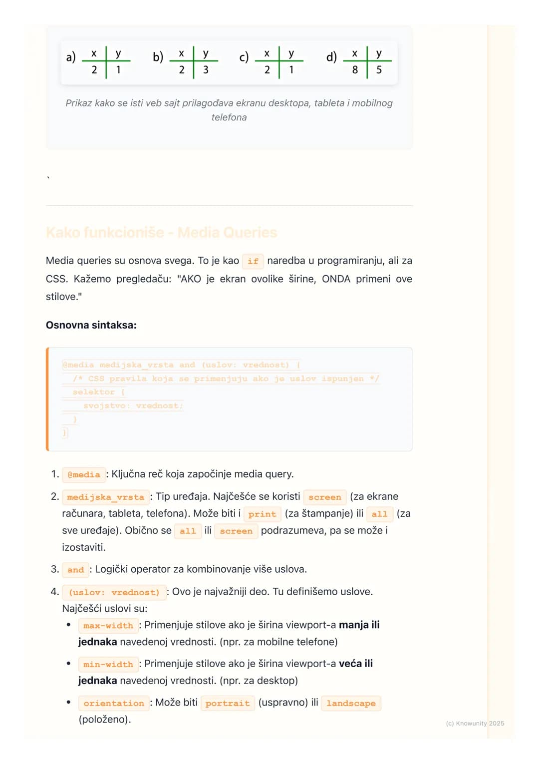 # CSS-responzivni dizajn
(osnove)
Šta je responzivni veb dizajn?
Responzivni veb dizajn (RWD - Responsive Web Design) je pristup dizajnira
