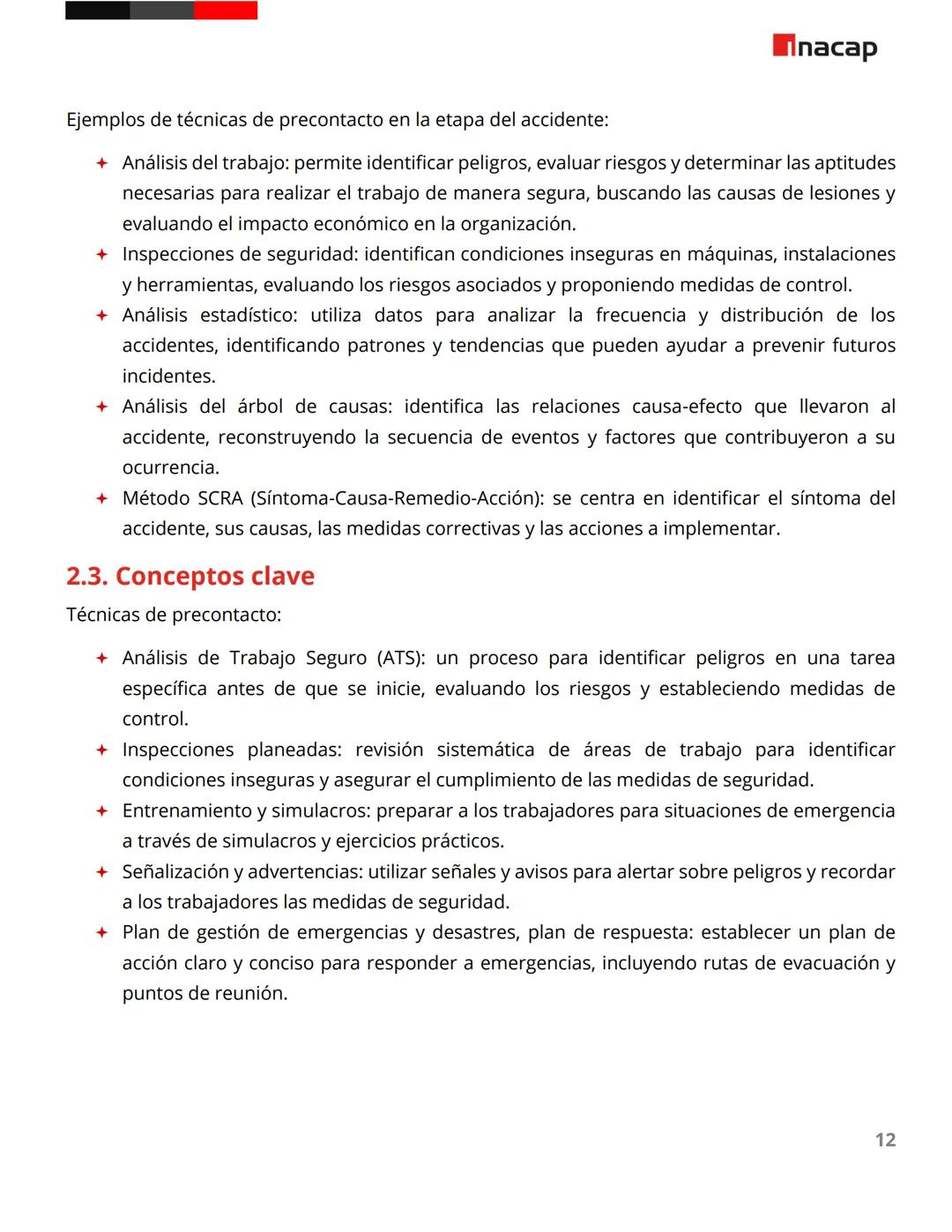 # Técnicas analíticas, inspecciones y observación de seguridad
Lectura
Inacap # Introducción
Las técnicas de prevención de riesgos labora