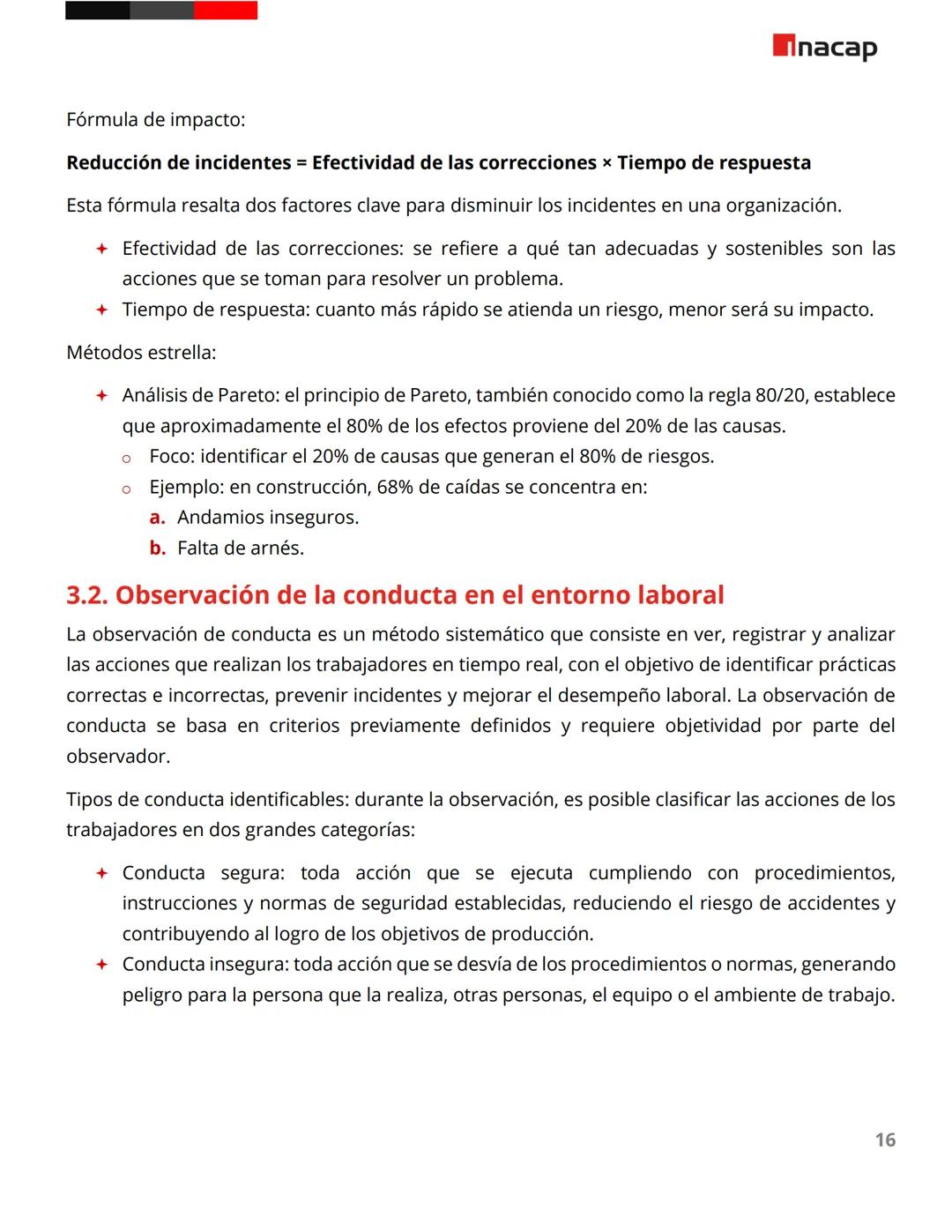 # Técnicas analíticas, inspecciones y observación de seguridad
Lectura
Inacap # Introducción
Las técnicas de prevención de riesgos labora