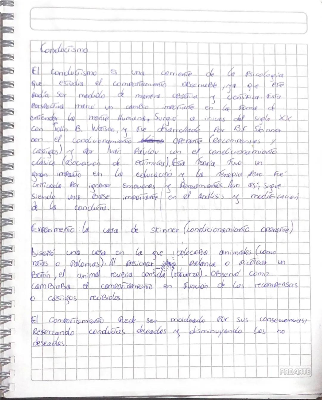 # Conductismo
El conductismo es una corriente de la psicología que estudia el comportamiento observable y que este podía ser medido de mane