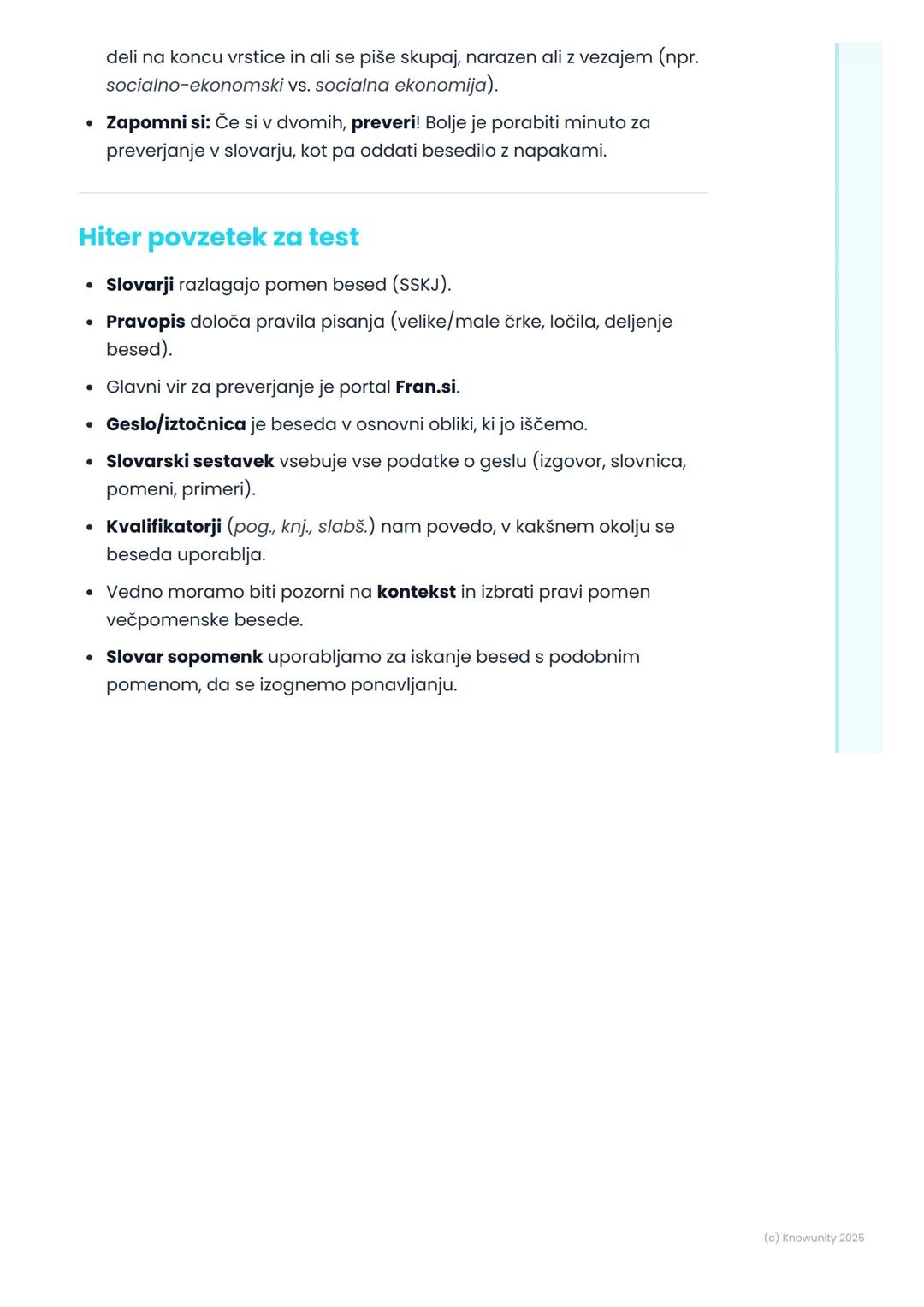 # Slovarji in pravopisni
priročniki
Uvod: Zakaj sploh potrebujemo slovarje in
pravopis?
Včasih se zdi, da slovenščino obvladamo, ker je na