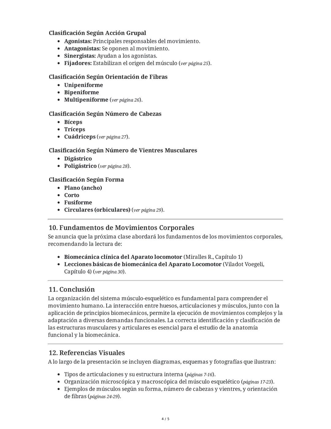 Organización del Sistema Músculo Esquelético II
1. Introducción y Objetivos
La presentación, elaborada por el Departamento de Ciencias Morfo