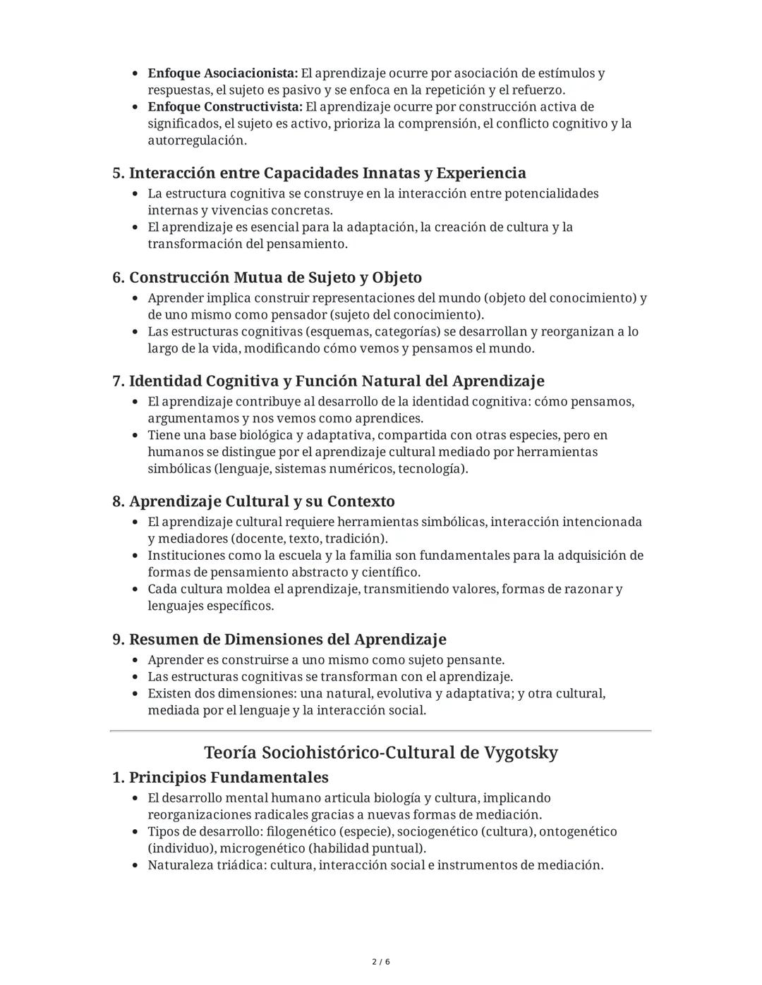 Ficha de Estudio: Desarrollo y Aprendizaje
1. Corrientes Epistemológicas: Racionalismo, Empirismo y
Constructivismo
* Racionalismo: El conoc