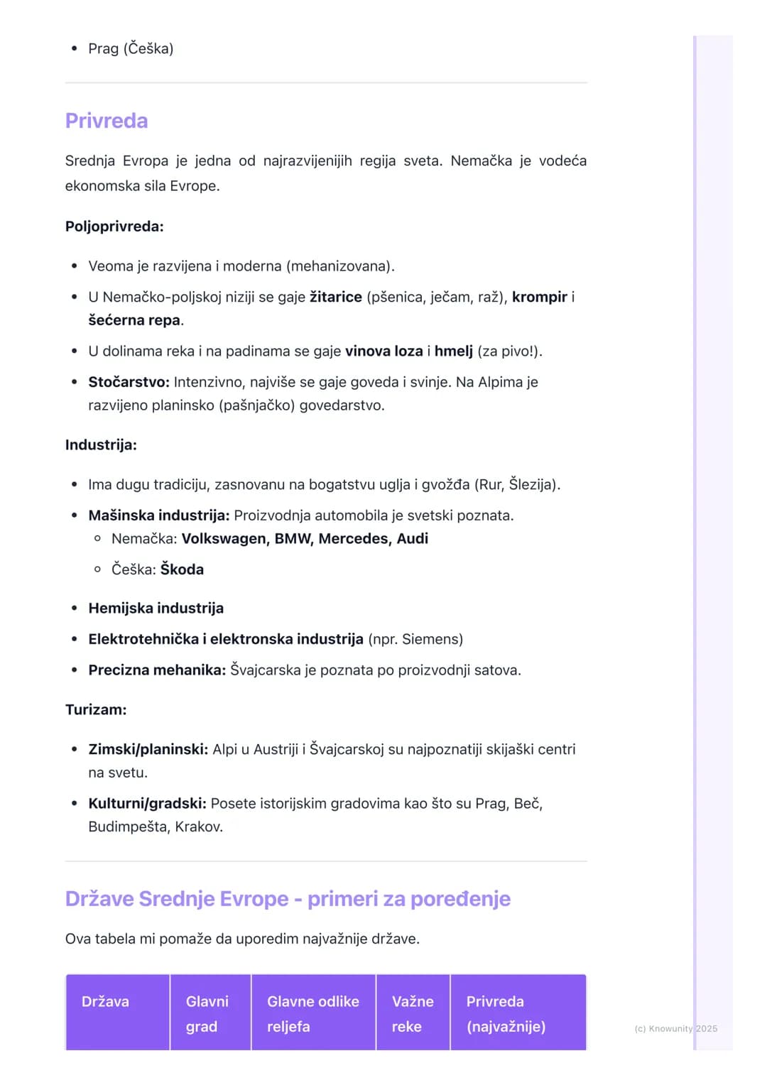 # Srednja Evropa
Uvod i položaj Srednje Evrope
Srednja Evropa se nalazi u centralnom delu našeg kontinenta. Zbog svog
položaja, ona je važ