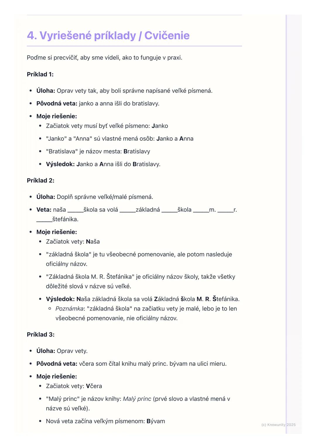 # Pravopis veľkých písmen
1. Prehľad pravopisu veľkých písmen
Ahojte! Dnes si zopakujeme a naučíme sa, kedy píšeme veľké písmená. Je to
ve