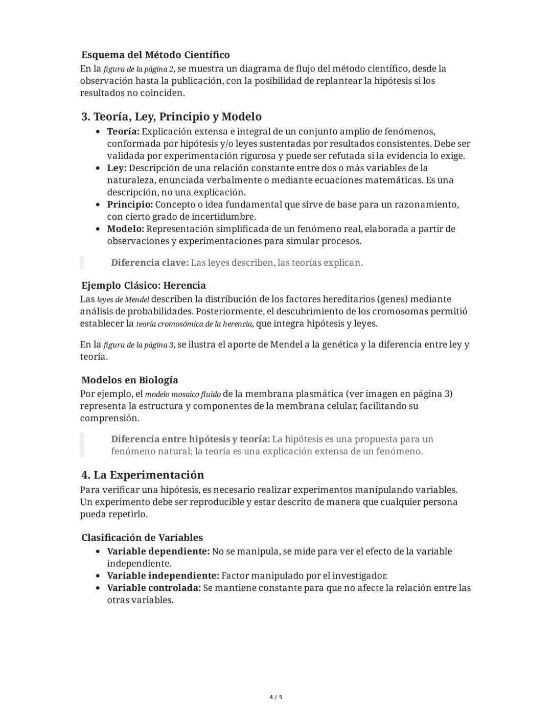 Habilidades de Pensamiento Científico - Resumen Extendido
1. Introducción a la Ciencia y el Método Científico
La ciencia es una búsqueda con