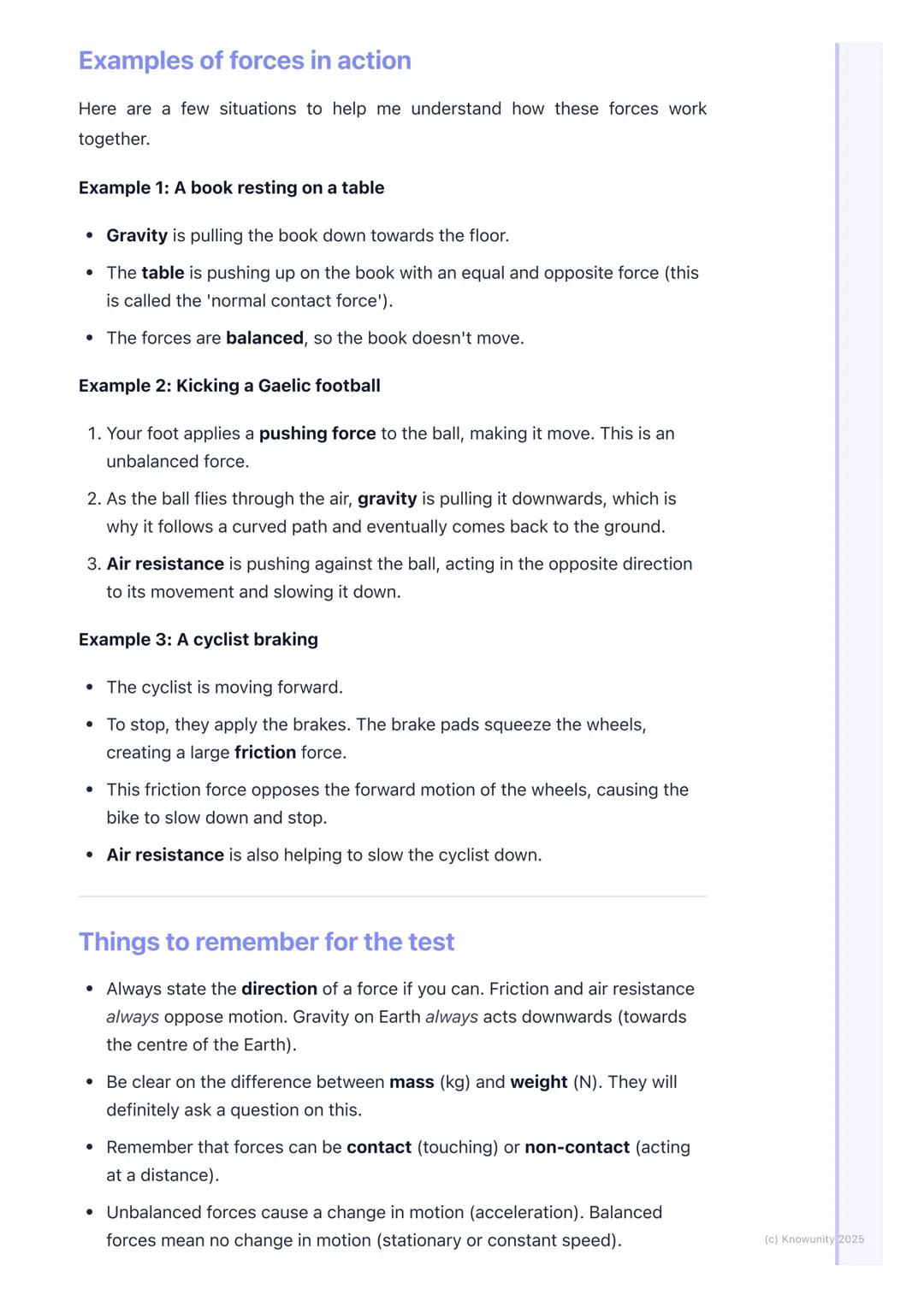 # Types of Forces
What are forces?
A force is basically a push or a pull on an object. Forces can make things start
moving, stop moving, c