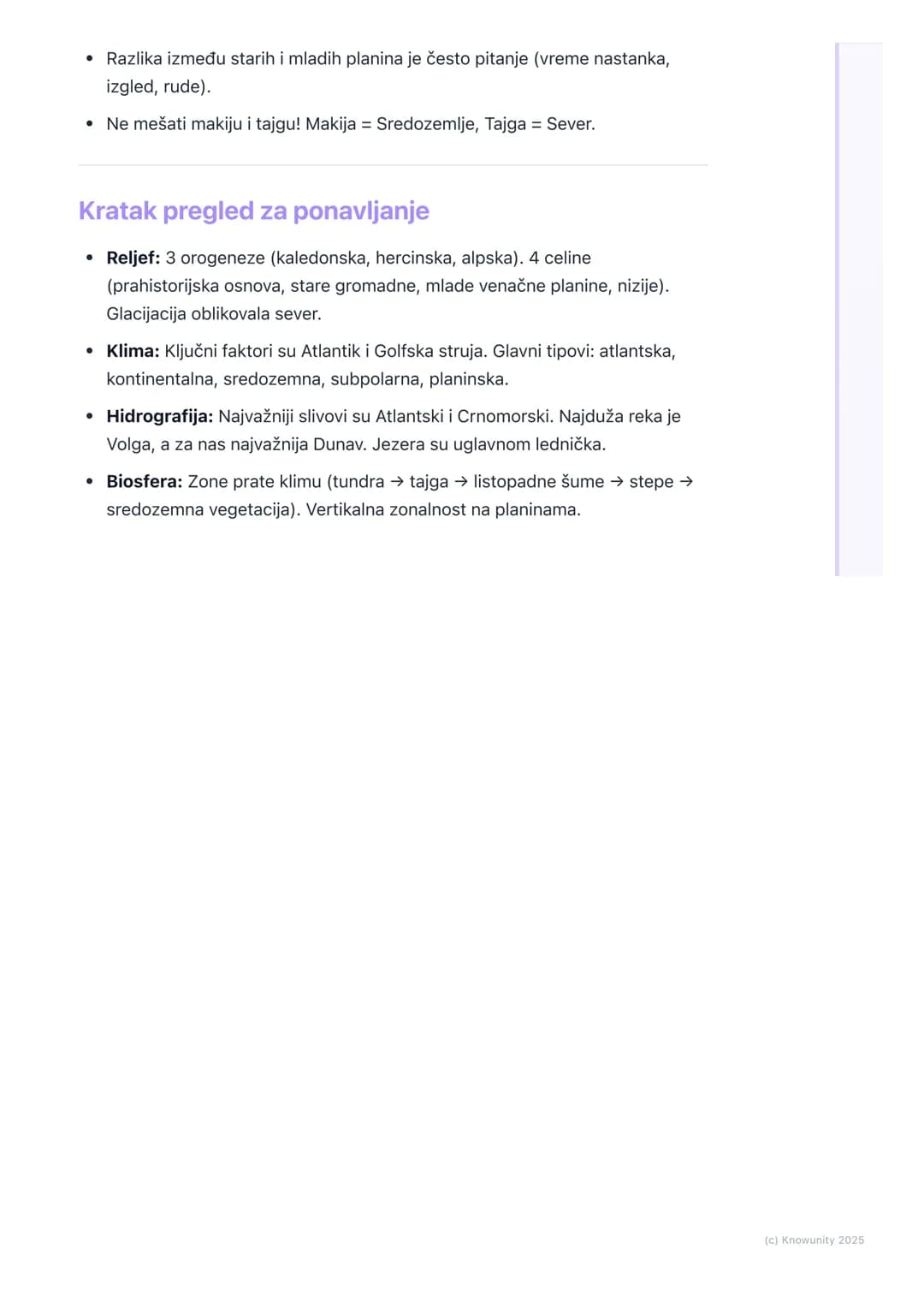 # Fizičko-geografske odlike
Evrope
Uvodni pregled fizičko-geografskih odlika
Evropa je, iako drugi najmanji kontinent, izuzetno geografski
